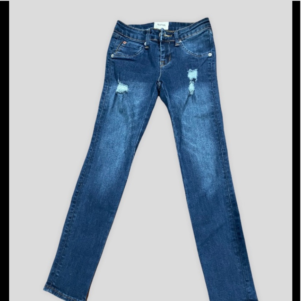 Hudson jeans, a few rips, kids size 8